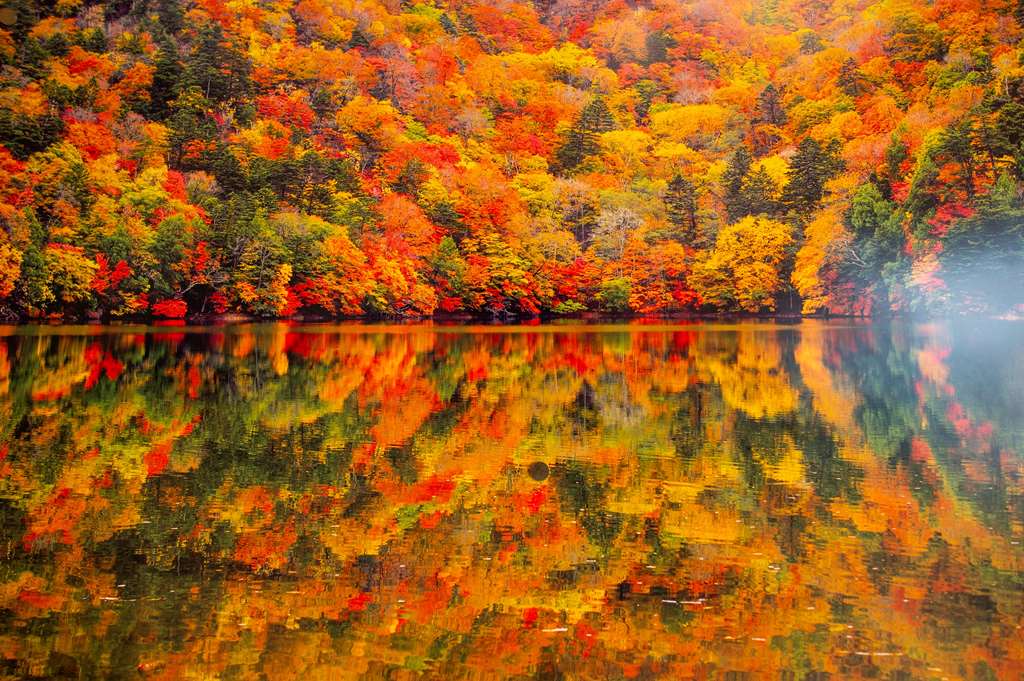 Lake Chuzenji in autumn, Nikko, Tochigi Prefecture, Japan